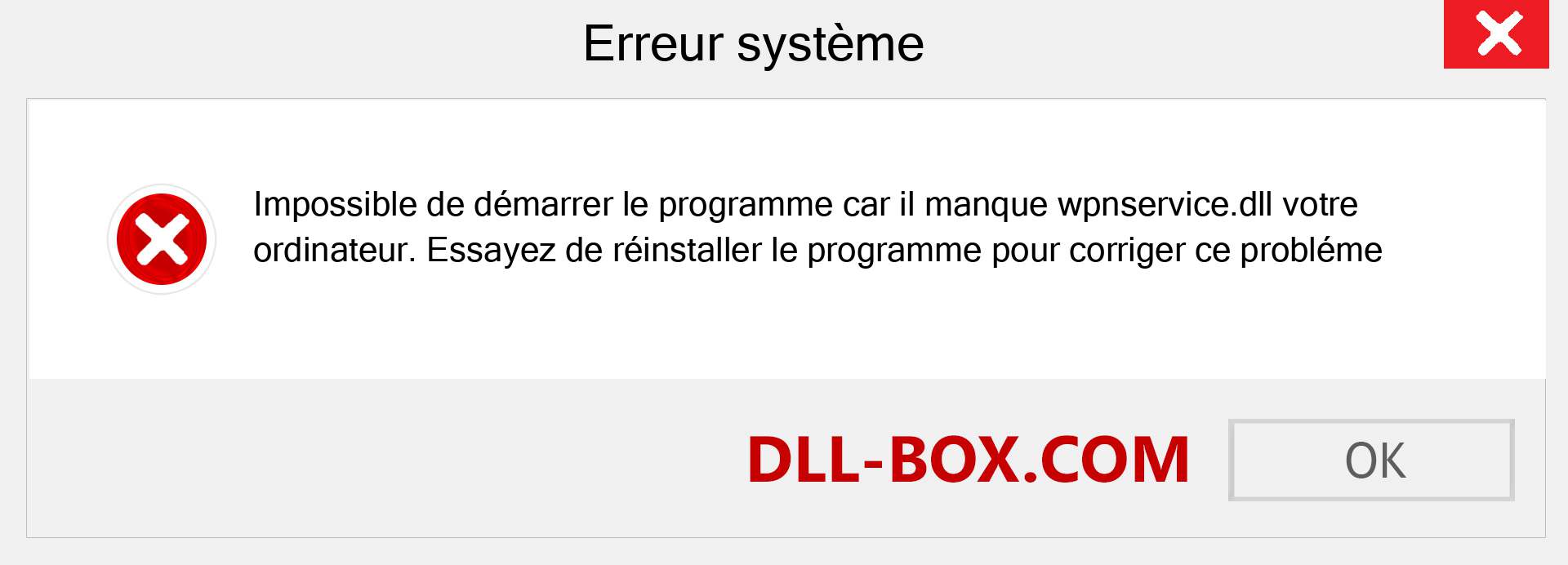 Le fichier wpnservice.dll est manquant ?. Télécharger pour Windows 7, 8, 10 - Correction de l'erreur manquante wpnservice dll sur Windows, photos, images